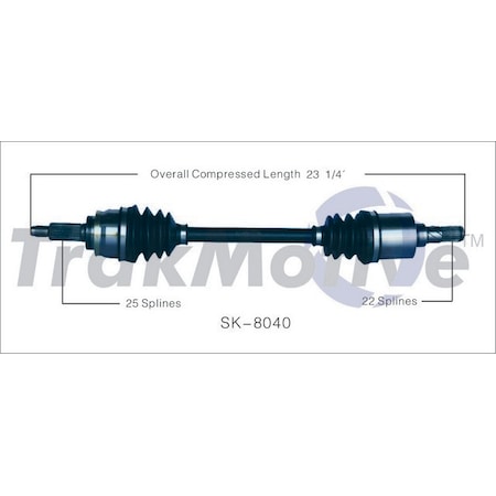 Surtrack Axle Cv Axle Shaft, Sk-8040 SK-8040